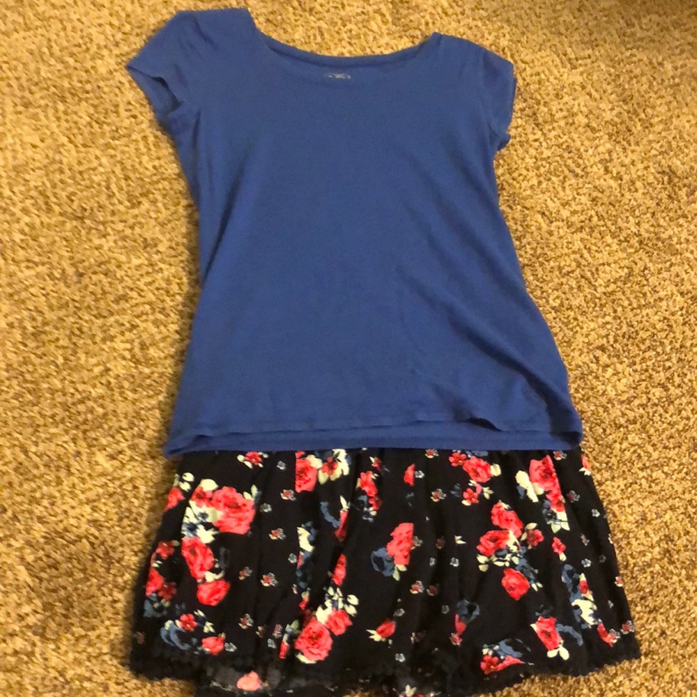 Shirt and skirt outfit justice size 12